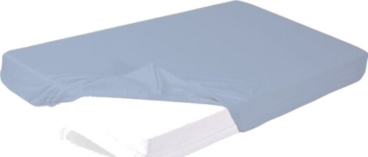Babymatex Bambuslaken Med Strikk Til Sprinkelseng 160X80 Blå Babymatex Bambuslaken Med Strikk Til Sprinkelseng 160X80 Blå