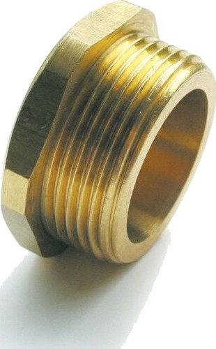 Isiflo plugg med pakningsflate G1/8" messing