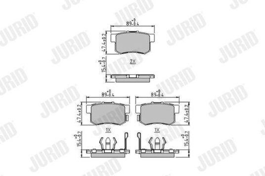Bremseklosser JURID 572544J Bremseklosser JURID 572544J