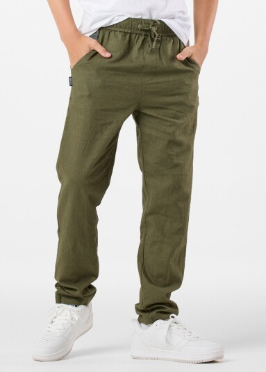 Seaside New Hampshire Linen Pants B Jr Lt. Olive 170 Hverdagsbukser