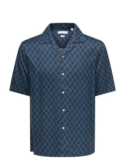 ONLY & SONS Onsperu Relax Ss Shirt Frml - Navy - L ONLY & SONS Onsperu Relax Ss Shirt Frml - Navy - L