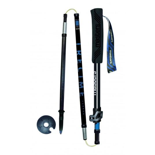 Masters TRECIME Carbon Trekking Pole, Black/Blue, 110-130 Masters TRECIME Carbon Trekking Pole, Black/Blue, 110-130