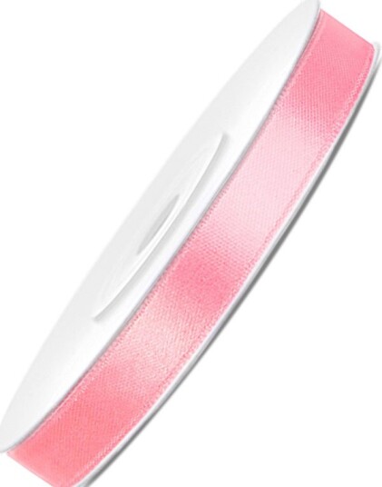 LYS ROSA Silkebånd 25 meter x 6 mm