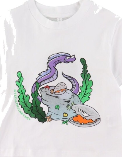 Stella McCartney Kids T skjorte   Hvit m. Trykk   Stella McCartney Kids   6 år 116   T skjorte