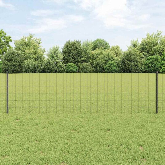  Gjerde med innlegg. Grå 0.6 x 25 m Stål