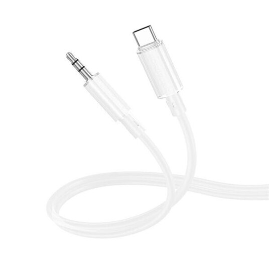 Borofone lydkabel USB-C til 3,5 mm 1 m hvit