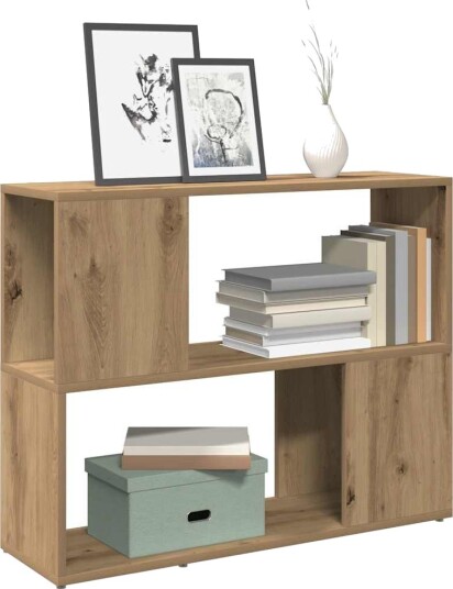  Bokhylle/romdeler artisan eik 80x24x63 cm