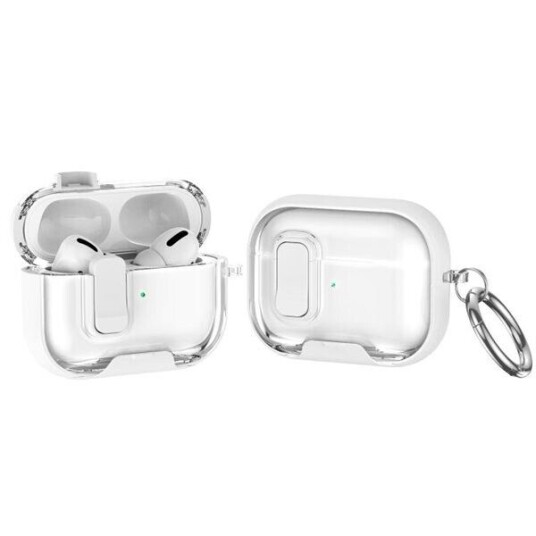 Beskyttelsesetui med stativ for AirPods Pro Hvit