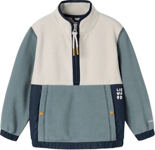 Liewood Wynn Fleece Half Zip Shirt Blue 140 Liewood Wynn Fleece Half Zip Shirt Blue 140