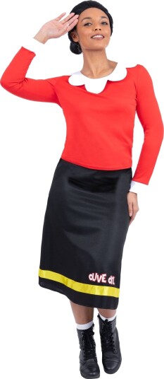 Lisensiert Olive Oyl Kostyme til Dame Small