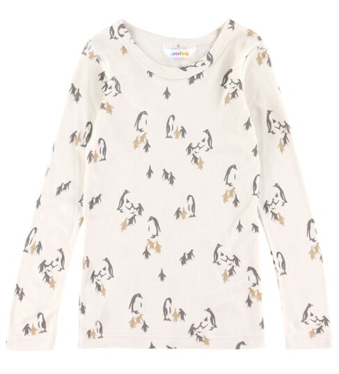 Joha Genser Viskose/Bambus Lys Beige m. Trykk Joha 110 Genser