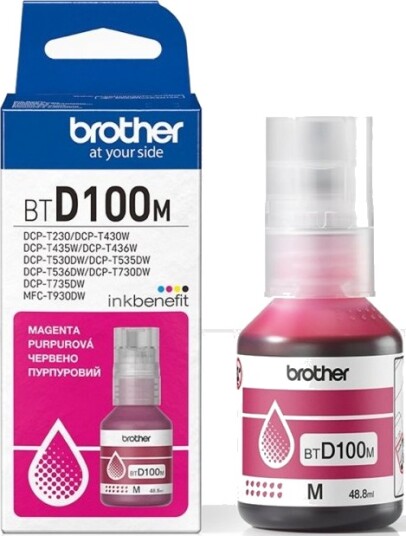 Brother BTD100M magenta blekk 48,8 ml 5000 sider