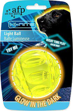 Imazo K-Nite Lysball til Hund 7,5cm - Lysende Kule til Kveldsmoro