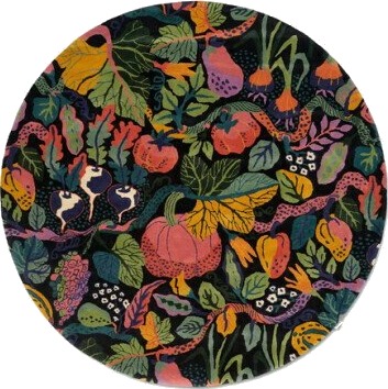 Heritage Garden rund matte charcoal