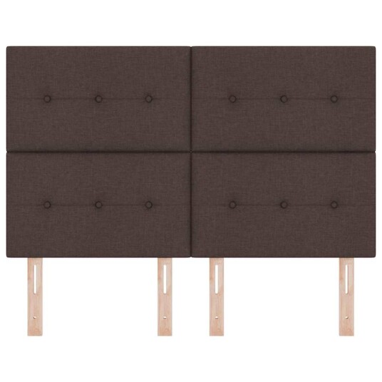 LED Hodegjerde Mørk Brun 72 cm Stoff
