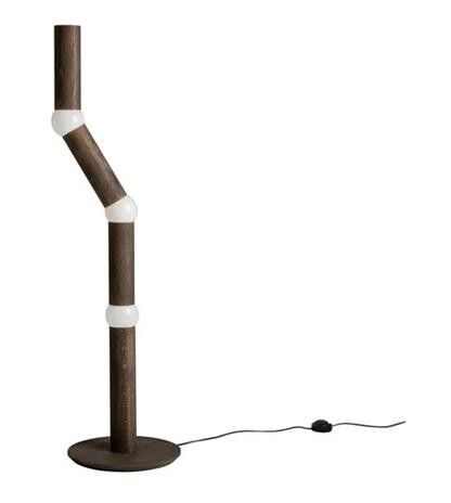 Oblure LIGHTBONE Gulvlampe Røkt Eik