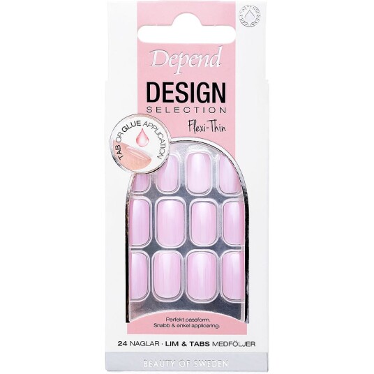 Design Selection Medium Square Artificial Nail Cherry Blossom