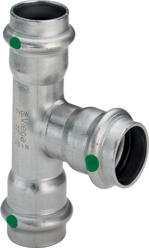 42 x 18 x 42 mm Sanpress Inox T-stykke
