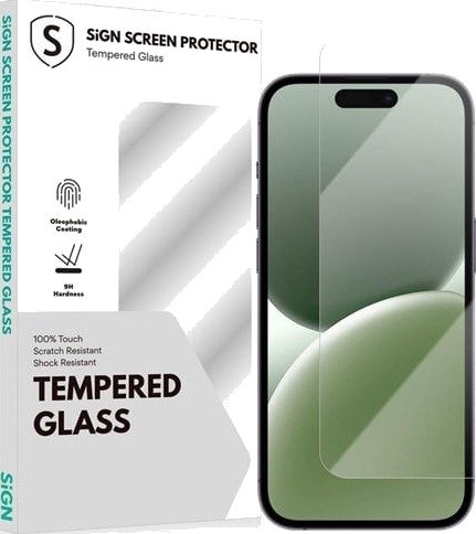 SiGN Tempered Glass Screen Protector for iPhone 17