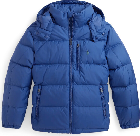 Ralph Lauren Kids The Gorham Down Hooded Jacket Blue 138 149