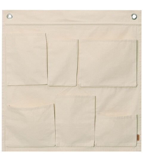 Ferm Living Canvas wall pockets veggoppbevaring 70 x 70 cm