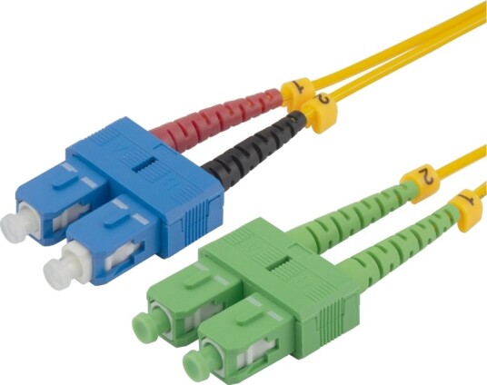 Deltaco Koblingskabel Sc/Upc Hann Til Sc/Apc Hann 4 M 4 M Fiberoptisk Dupleks Os2 Halogenfri Toretnings Gul Deltaco Koblingskabel Sc/Upc Hann Til Sc/Apc Hann 4 M 4 M Fiberoptisk Dupleks Os2 Halogenfri Toretnings Gul