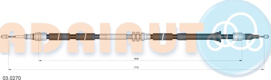 Tautrekk, håndbremse ADRIAUTO 03.0270