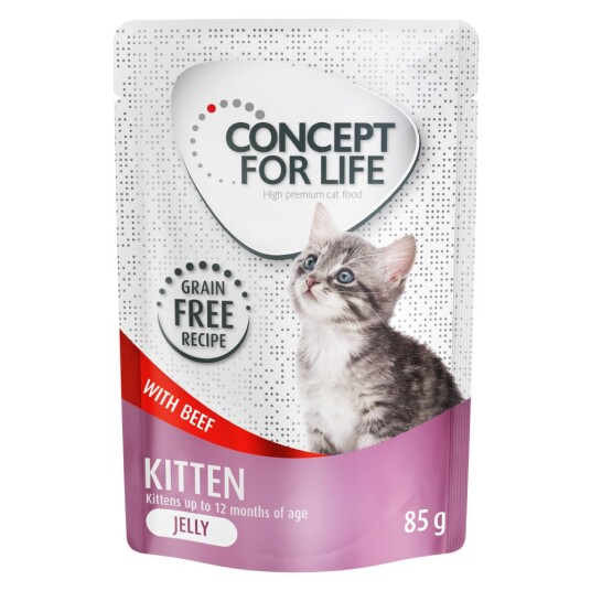 Sparepakke Concept For Life Kornfri 48 X 85 G Kitten Storfe I Gelè