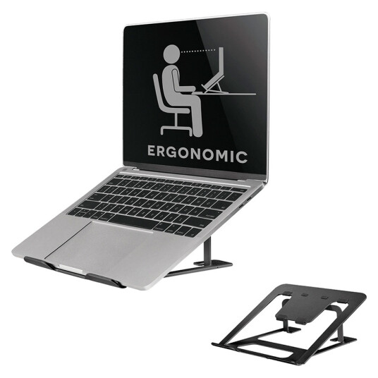Neomounts NSLS085BLACK Sammenleggbart laptopstativ 10 17'' Svart Neomounts NSLS085BLACK Sammenleggbart laptopstativ 10 17'' Svart