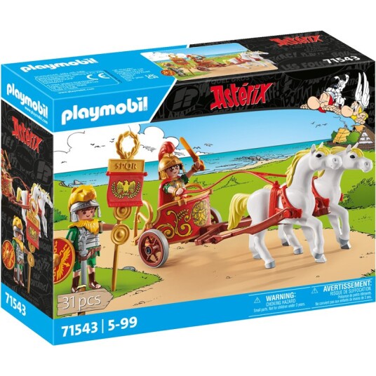 Playmobil Asterix Romersk Stridsvogn Byggesett 31 Deler Playmobil Asterix Romersk Stridsvogn Byggesett 31 Deler