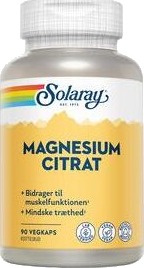 Solaray Magnesium Citrat 90 kapsler Solaray Magnesium Citrat 90 kapsler