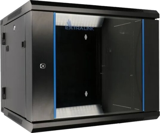 Extralink Azh Rack Skap Swing Type Veggmonterbar Svart 12U 19"