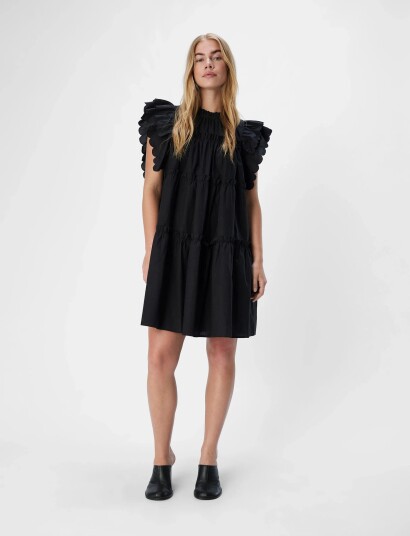 Object Objhope S/L Dress Rep Black 34 Object Objhope S/L Dress Rep Black 34