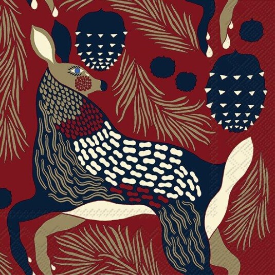 Marimekko Servietter Lunsj Peura Brown