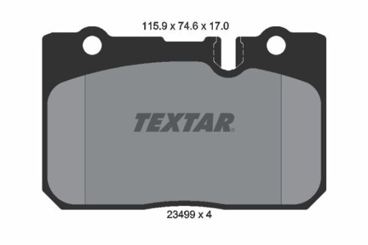 Bremseklosser TEXTAR 2349901 Bremseklosser TEXTAR 2349901