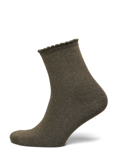 Pieces Pcsebby Glitter Long Socks Noos Bc   Khaki green   ONE SIZE