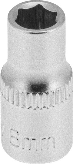 PELA 562360 Pipe Drivstørrelse 1/4", 6-Kant, Kort 6 mm