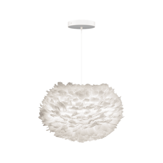 Umage Eos Taklampe Med Baldakin Medium Hvit Umage Eos Taklampe Med Baldakin Medium Hvit