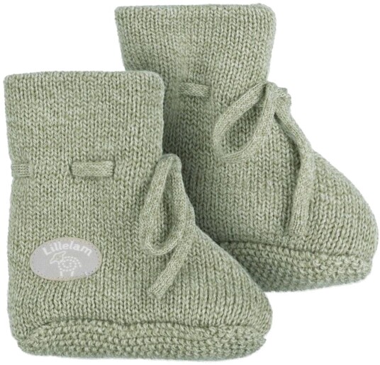Lillelam Babytøfler Ull classic Lys Mose (62 68: 3 6 mnd)