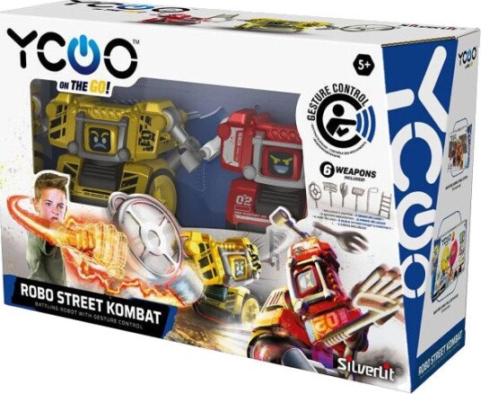 Rocco Giocattoli YCOO Robo Kombat Twin Pack - 2 Roboter, 6 Våpen - 5+ År