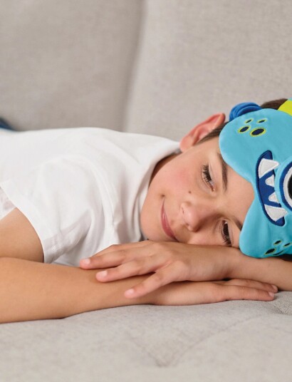 Go Travel Monster Snuggle Eye Mask   Blue   ONE SIZE