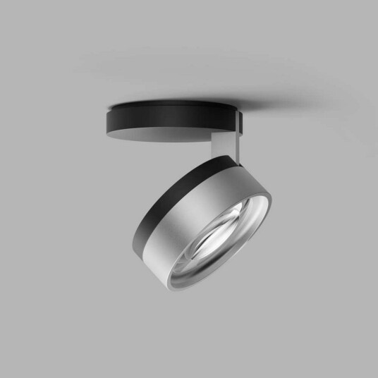 LIGHT POINT Blade C1+ Slim downlight svart/sølv Soverom 15 Svart