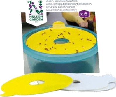 Nelson Garden 8658 Limark til bananfluefelle, 6-pakning, Dyr & stell