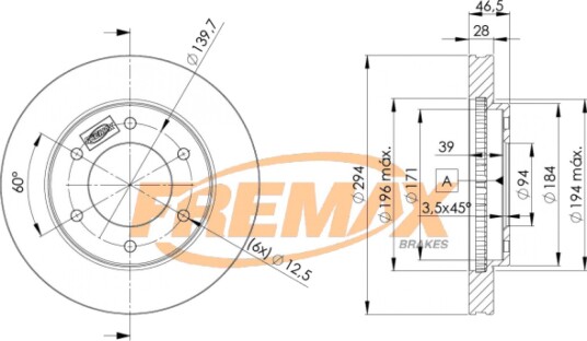 Bremseskive FREMAX BD-7019