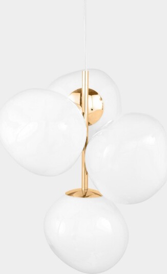 Melt lysekrone Mini Opal/Gull   Tom Dixon Melt Chandelier Mini   Stue   Design   Plast   Med skjerm
