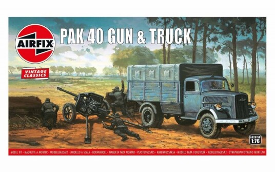 Airfix 1/76 Opel Blitz med PAK 40 Kanon Modellsett