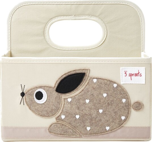 3 Sprouts Oppbevaringsboks 28x25x25 Kanin Onesize Kasse Beige