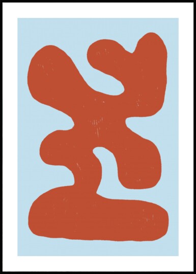 Fluid Terracotta Shape Plakat / 21x30