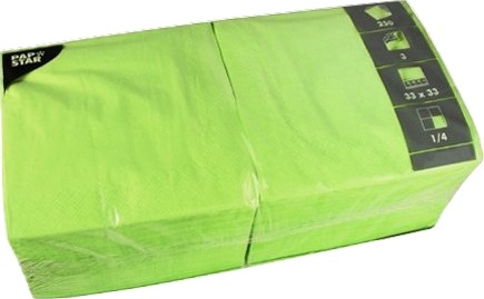Papstar 81656 Grønn Tørkepapir Monokromatisk 46,5 G/M² 330 Mm 330 Mm