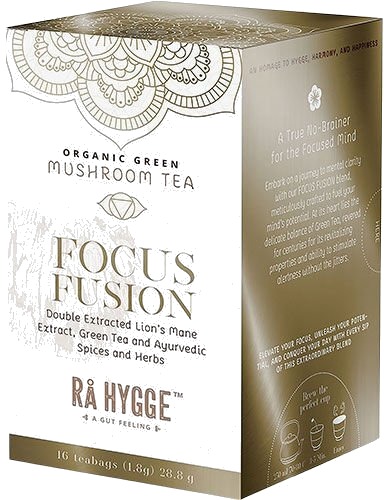 Rå Hygge RåHygge Focus Fusion Lion s Mane Green Tea Ø 16 Poser Rå Hygge RåHygge Focus Fusion Lion s Mane Green Tea Ø 16 Poser